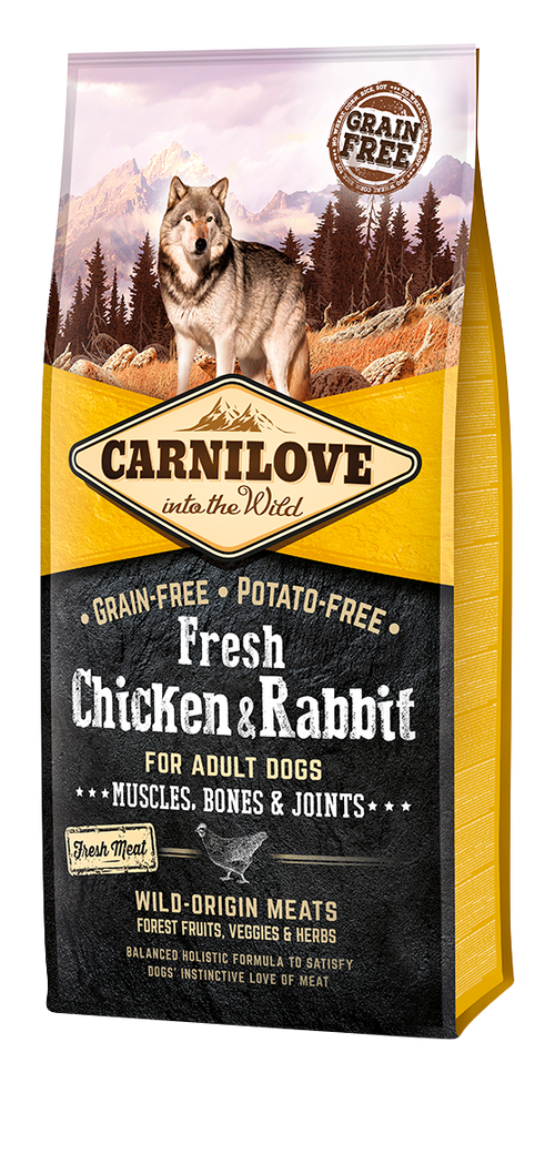 Carnilove Fresh® Για Ενήλικους Σκύλους Κοτόπουλο & Κουνέλι