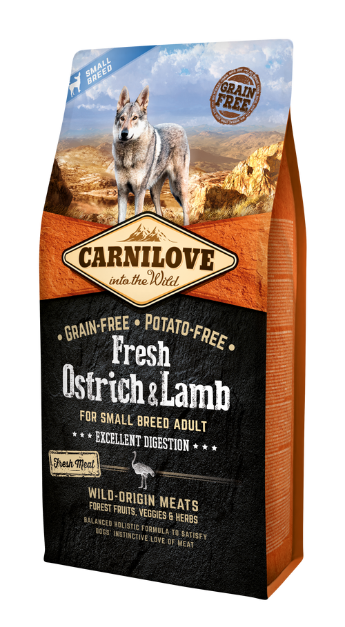 Carnilove Fresh® Για Ενήλικους Σκύλους (Μικρόσωμους) Στρουθοκάμηλος & Αρνί