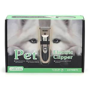 Nobleza Pet Electric Clipper. Κουρευτική μηχανή για σκύλους και γάτες με 4 χτένες 17.6x4.5x4.2cm