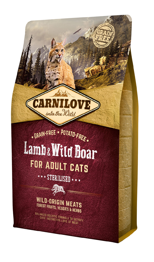 Carnilove® Για Ενήλικες Γάτες Αρνί & Αγριόχοιρος