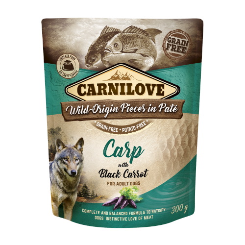 Carnilove® Για Σκύλους Σακουλάκια Κυπρίνος με Μαύρο Καρότο