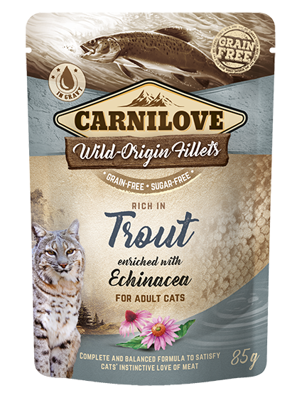 Carnilove® Για Γάτες Σακουλάκια Πέστροφα εμπλουτισμένο με Echinacea
