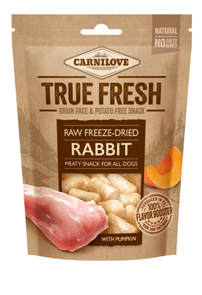 Carnilove True Fresh® Σνακ για Σκύλους Κουνέλι με Κολοκύθα