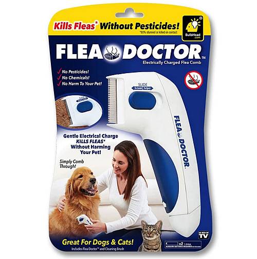 Flea Doctor. Έξυπνη αντιπαρασιτική ηλεκτρική χτένα για γάτες & σκύλους. Αφανίζει ψύλλους & παράσιτα