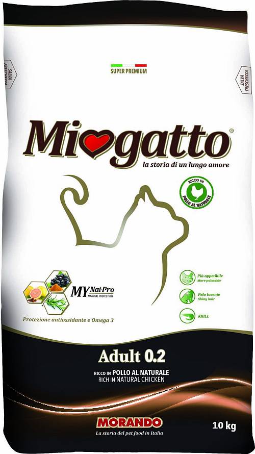 Miogatto Κοτόπουλο Τροφή για Ενήλικες Γάτες.