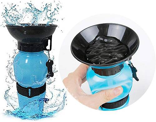 Aqua Dog Πλαστικό Μπουκάλι Νερού για Σκύλο σε Μπλε χρώμα 500ml