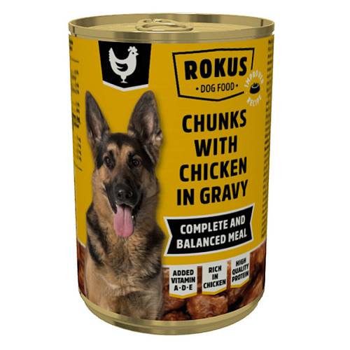 ROKUS Dog Κονσέρβα Κοτόπουλο για Σκύλους