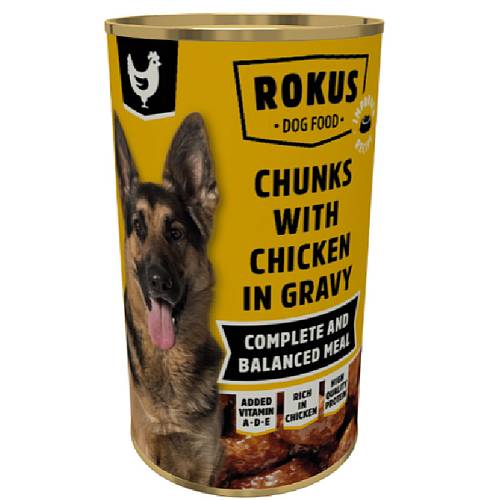 ROKUS Dog Κονσέρβα Κοτόπουλο για Σκύλους 1.2kg