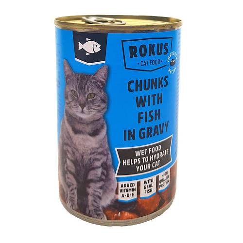 Κονσέρβα Ψάρι Rokus για Γάτες