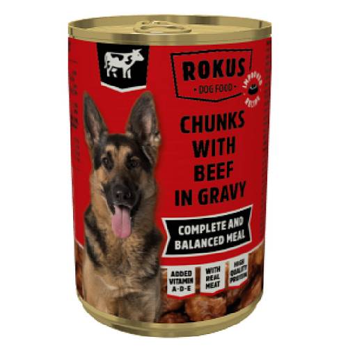 ROKUS Dog Κονσέρβα Μοσχάρι για Σκύλους