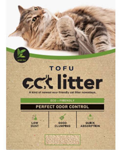 Tofu Άμμος Γάτας Πράσινο Τσάι. Οικολογική άμμος υγιεινής για όλες τις γάτες. Βιοδιασπώμενη