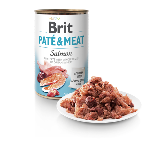 Brit® Dog Cans Pate&Meat Salmon