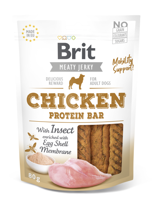 Brit® Dog Snack Jerky Protein Bar Chicken with Insect