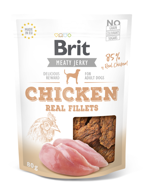Brit® Dog Snack Jerky Real Fillets Chicken
