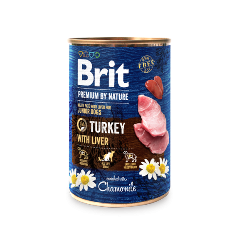 Brit Premium By Nature® Dog Cans Turkey with Liver