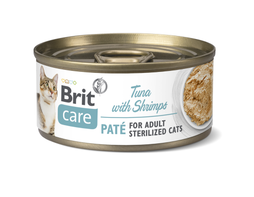 Brit Care® Cat Cans Pate Tuna with Shrimp for sterilised