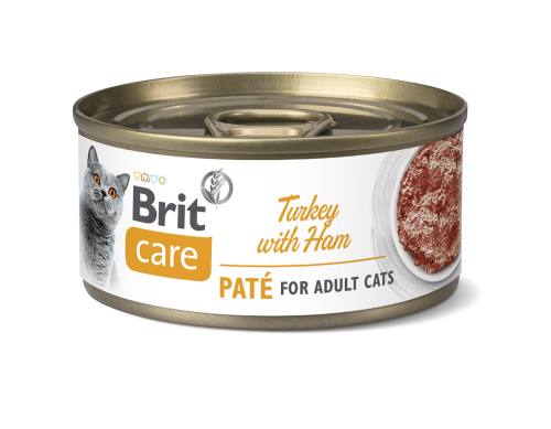 Brit Care® Cat Cans Pate Turkey with Ham