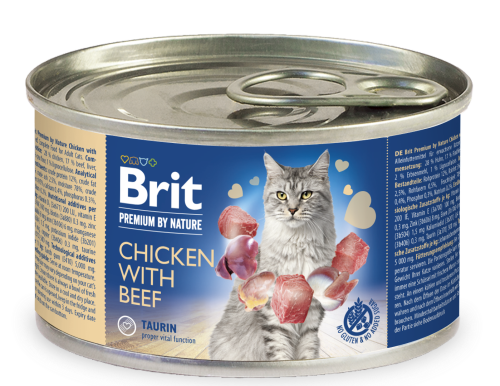 Brit Premium® Cat Cans Chicken with Beef