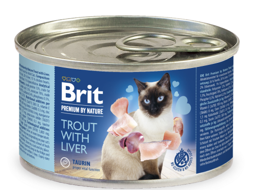 Brit Premium® Cat Cans Trout with Liver