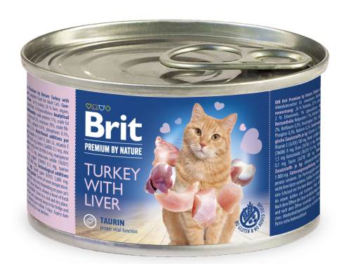 Brit Premium® Cat Cans Turkey with Liver