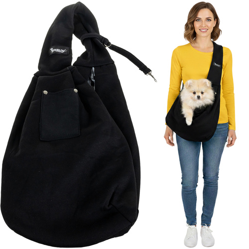 Μάρσιπος κατοικιδίων Purlov Kangaroo Carrier 80×60cm. Μπροστινό τσαντάκι μεταφοράς. Φαρδιά ζώνη & μαλακή επένδυση