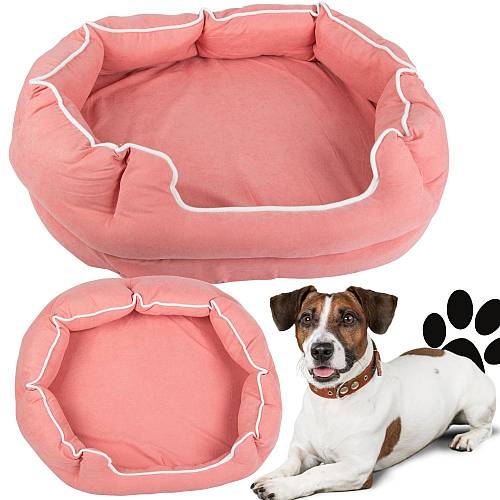 Κρεβάτι κατοικιδίων Large Playpen Soft Plush Βελούδινης Υφής με Μαξιλάρι 70x60x20cm