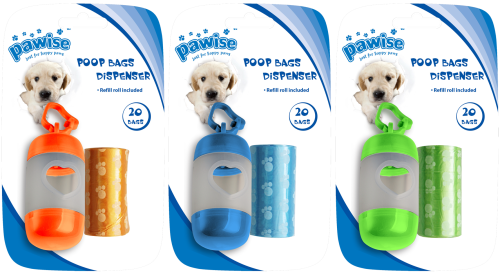 Δοχείο (Dispenser) με Τσάντες περιττωμάτων Σκύλου με 2Χ20 σακούλες