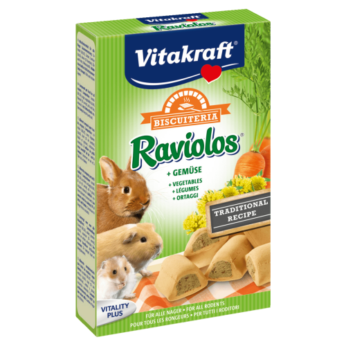 Vitakraft Raviolos για τρωκτικά. Λιχουδιά με σπόρους και λαχανικά. 100g