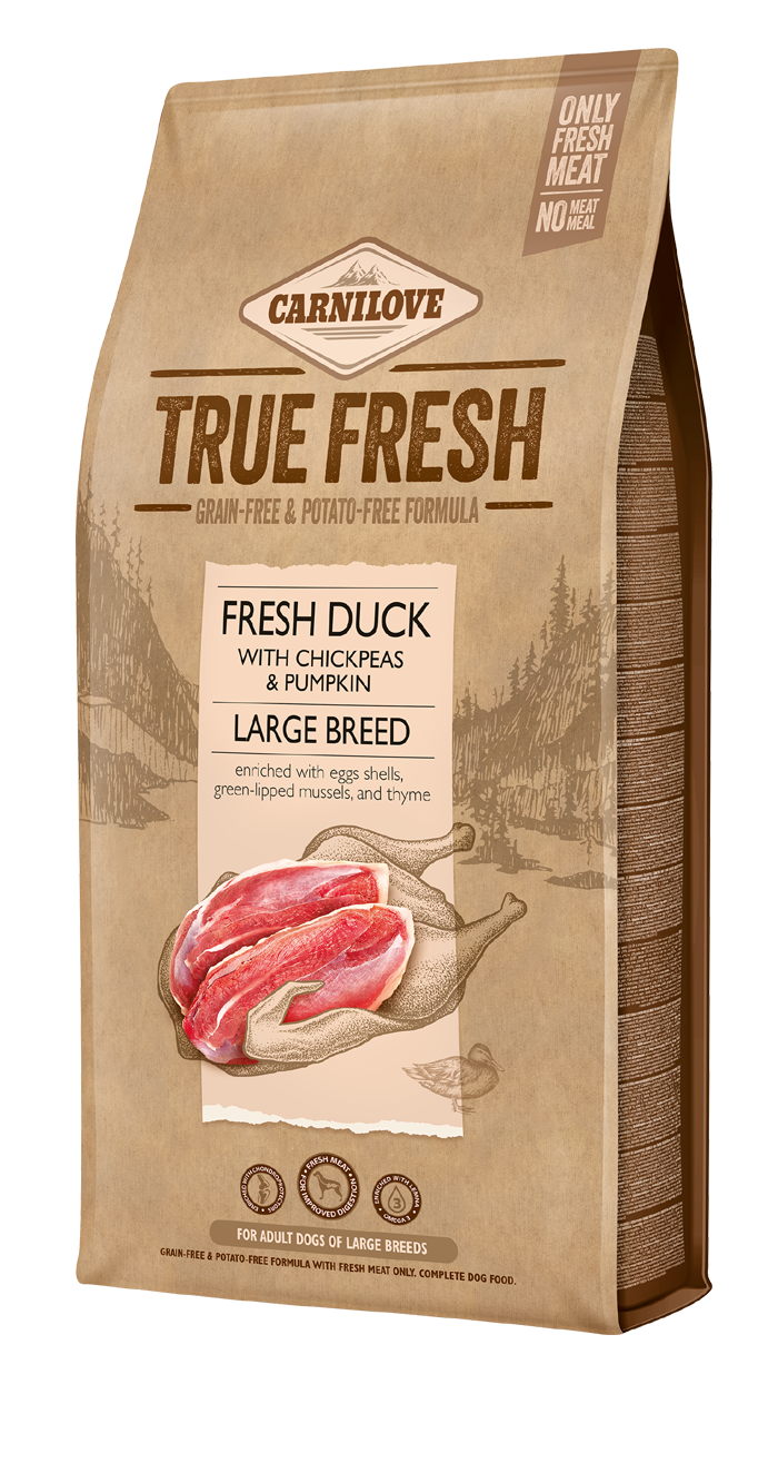 Carnilove True Fresh® Για Ενήλικους Σκύλους (Μεγαλόσωμους) Πάπια