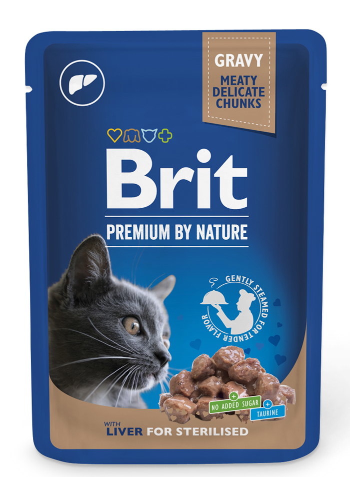 Brit Premium By Nature® Cat Pouches Liver Sterilised