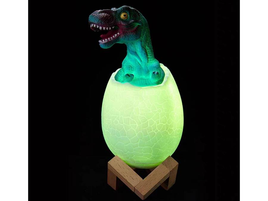 Ηλιακός λαμπτήρας LED Dinosaur Egg κάμπινγκ επαναφορτιζόμενος 7 αποχρώσεων