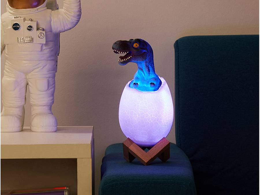 Ηλιακός λαμπτήρας LED Dinosaur Egg κάμπινγκ επαναφορτιζόμενος 7 αποχρώσεων