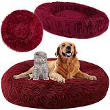 Fluffy κρεβατάκι κατοικιδίων Jackie XL διαμέτρου 80cmΧ15cm ύψος βελούδινης υφής αντιολισθητικό